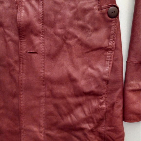 Moisuri Arte Couio Firen Vintages Leather & Suede Reversible Jacket in Red Peper - Picture 11 of 14